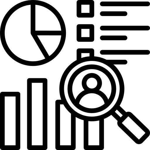 UI- UX Design - Our Services - Market Research and Analysis icon